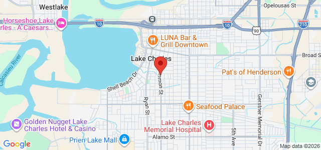 Aaron J. Broussard office location map