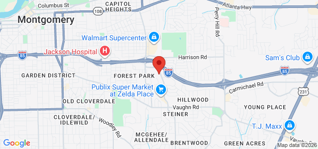 Dwayne L. Brown office location map