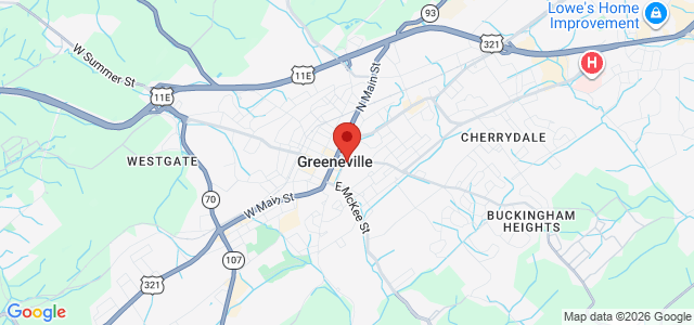 Jonathan Sevier Cave office location map