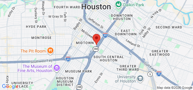 Christopher Downey office location map