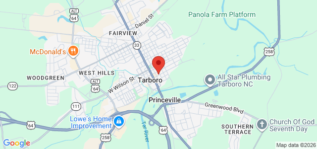 James Chadwick "Chad" Hinton office location map
