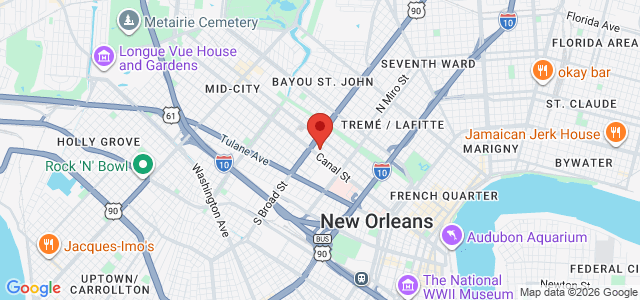Donald J. Melancon office location map