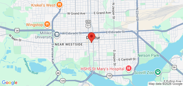 Darrel F. Parish office location map