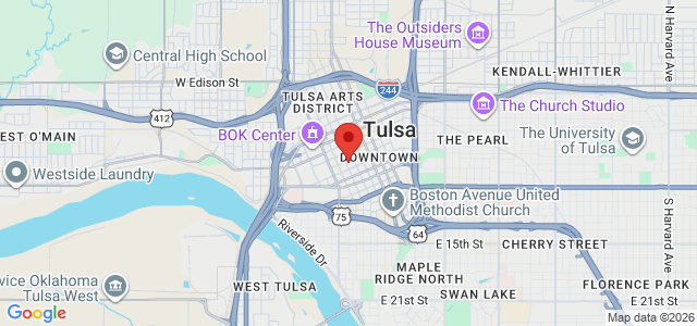 James W. Rusher office location map