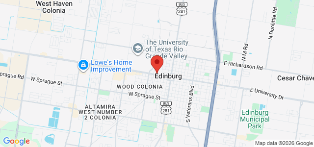 Raul "Rudy" Rodriguez office location map