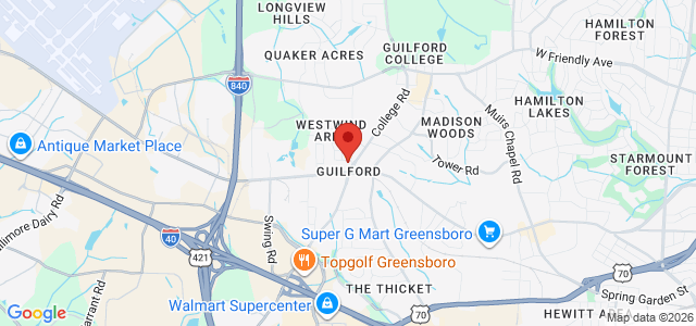 Chris Woodyard office location map