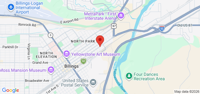 Vernon E. Woodward office location map